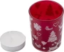 Kerze Kristen | Glas | Weihnachtsdekoration