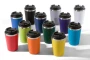 Bicchiere da caffè | PP e silicone | 350 ml | Colori vivaci