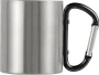 Double walled mug | Stainless steel | 185 ml | Carabiner