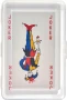 Spel kaarten | Transparante PET cassette | 54 kaarten | Afdrukken op de doos