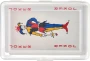 Spel kaarten | Transparante PET cassette | 54 kaarten | Afdrukken op de doos