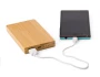 Power bank in bamboo | 4 000 mAh | Includes a charging cable