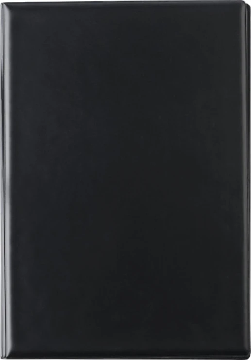 Car folder | Plastic | 23.2x16.5x0.5cm | Two transparent inner compartments | black