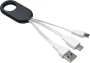 Charger cable set | ABS | Three plugs | 5,5cm