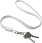 2-in-1-Schlüsselband | Metall und PVC | Ladekabel-Set