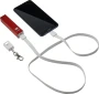 2-in-1-Schlüsselband | Metall und PVC | Ladekabel-Set