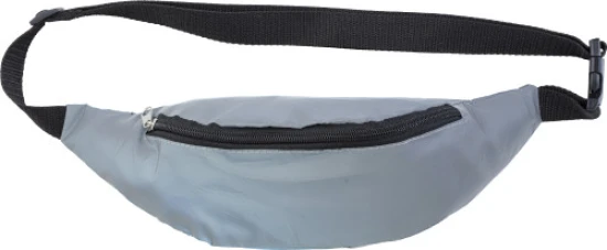 Reflective waist bag | Polyester | Adjustable waistband | silver