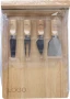 Tabla de quesos | Madera | 32.5x22.7cm | 5 accesorios de acero inoxidable