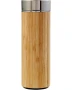 Thermosflasche | Bambus und Edelstahl | 420 ml | Inklusive Teesieb