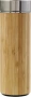 Thermosflasche | Bambus und Edelstahl | 420 ml | Inklusive Teesieb