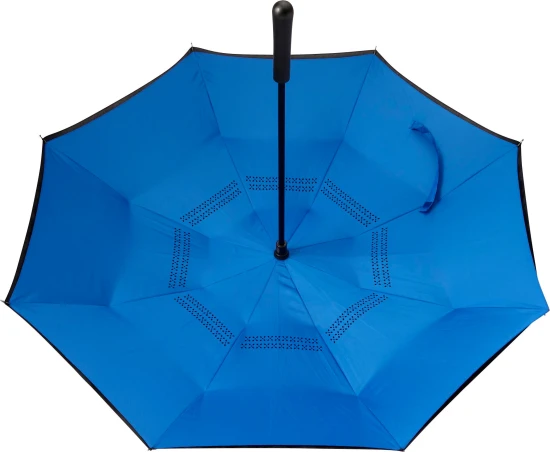 Reversible umbrella | Fibreglass frame | 8 panels | black