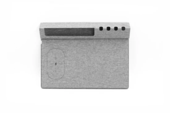 BrandCharger wireless charger | rPET & cardboard | 38,5x36,5cm | 4-in-1 functionality | grey