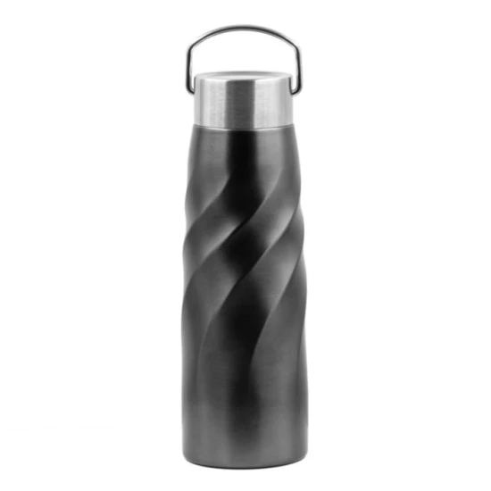 BrandCharger thermos bottle | Recycled stainless steel | 500 ml | Warm for 24 hours | gun metal