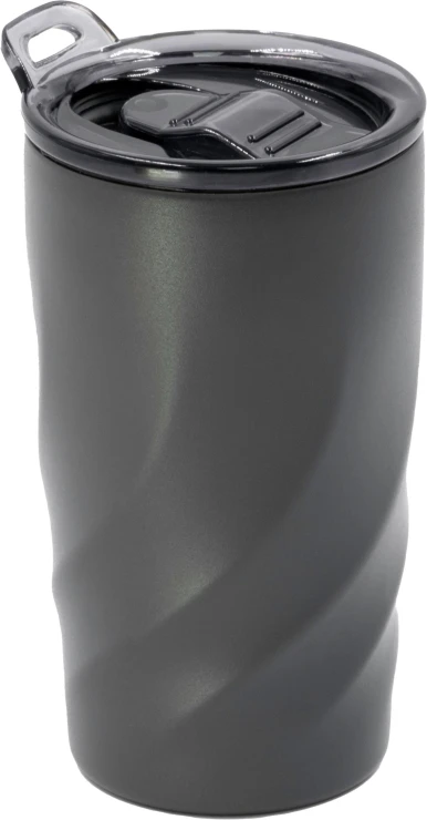 BrandCharger thermosbeker | Gerecycled roestvrij staal | Keramische coating | 400 ml | gun metal
