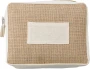 Toiletry bag | Jute | 20x6x15 |  Zipper & front pocket