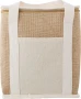 Cooler bag | Jute & aluminium foil | 21x16x23cm | Interior and front pockets