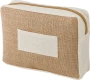 Toiletry bag | Jute | 20x6x15 | Zipper & front pocket