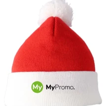 Christmas hat | Acrylic knitted | With pom pom | Festive