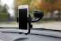 Support de téléphone pour voiture | Plastique | 11,3x7x15 cm | Avec grande ventouse et ajustable