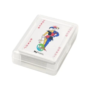 Jeu de cartes | Étui transparent PET | 54 cartes | Impression sur la boîte