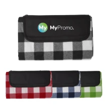 Foldable fleece blanket | Polyester and polar fleece | 150x120 cm | Zippered front pocket