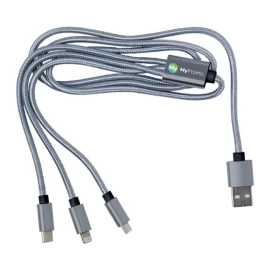 Câble de charge | Nylon | Set de câble 4 en 1