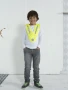Neon-Sicherheitsweste in V-Form | 100% Polyester | Für Kinder | Vollfarbiger Druck