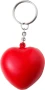 Porte-clé balle anti-stress | Mousse PU | 4,2 x 3,9 x 2,6 cm | En forme de cœur