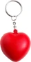 Porte-clé balle anti-stress | Mousse PU | 4,2 x 3,9 x 2,6 cm | En forme de cœur