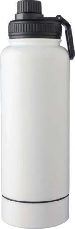 Thermos bottle | Stainless steel | 1L | Small screw-on compartment | black