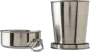 Faltbecher | Edelstahl | 220 ml | Mit Metallkarabiner