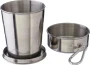Faltbecher | Edelstahl | 220 ml | Mit Metallkarabiner