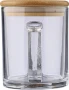 Mok | Gerecycled soda-kalkglas | 300 ml | Bamboe deksel