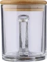 Mok | Gerecycled soda-kalkglas | 300 ml | Bamboe deksel