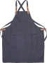 Grembiule | Denim 280g/m² | Spallacci | 2 tasche frontali