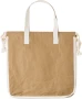 Bolsa de compras | Papel kraft | Lavable | Dos asas cortas y dos cuerdas