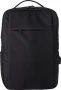 Laptop backpack | Rpet | Multiple pockets | USB-A opening on side