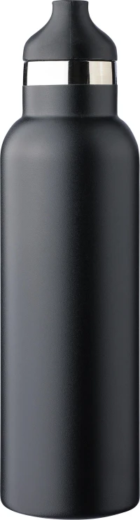 Carton office gift set | Plastic, paper & metal | With ribbon bookmark and metal magnetic closure | Black