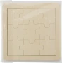 Puzzle | Bois | 15x15cm | 9 pièces | Design personnalisé imprimé