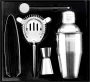 Cocktailset | Roestvrij staal | 350 ml shaker | Inclusief ijstang en lepel