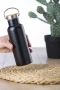 Gourde isotherme | Acier inoxydable | 500ml | Bouchon à vis en bambou