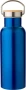 Gourde isotherme | Acier inoxydable | 500ml | Bouchon à vis en bambou