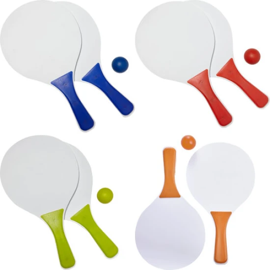 Strandbalspel | MDF | Knuppel en balset | zwart