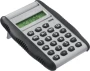 Calculator with rubber sides | Plastic | Batteries included