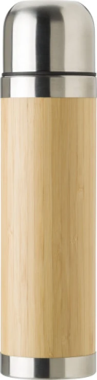 Thermos bottle | Bamboo | 400ml | Stainless steel cap | bamboo
