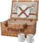 Picnic basket for two people | Stainless steel cutlery | 40 x 30 x 19 cm