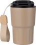 Double walled mug | Stainless steel | 320 ml | Carrying band