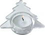 Tree shaped candle holder | Glass | Incl. tealight