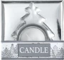 Tree shaped candle holder | Glass | Incl. tealight