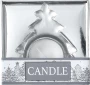 Tree shaped candle holder | Glass | Incl. tealight